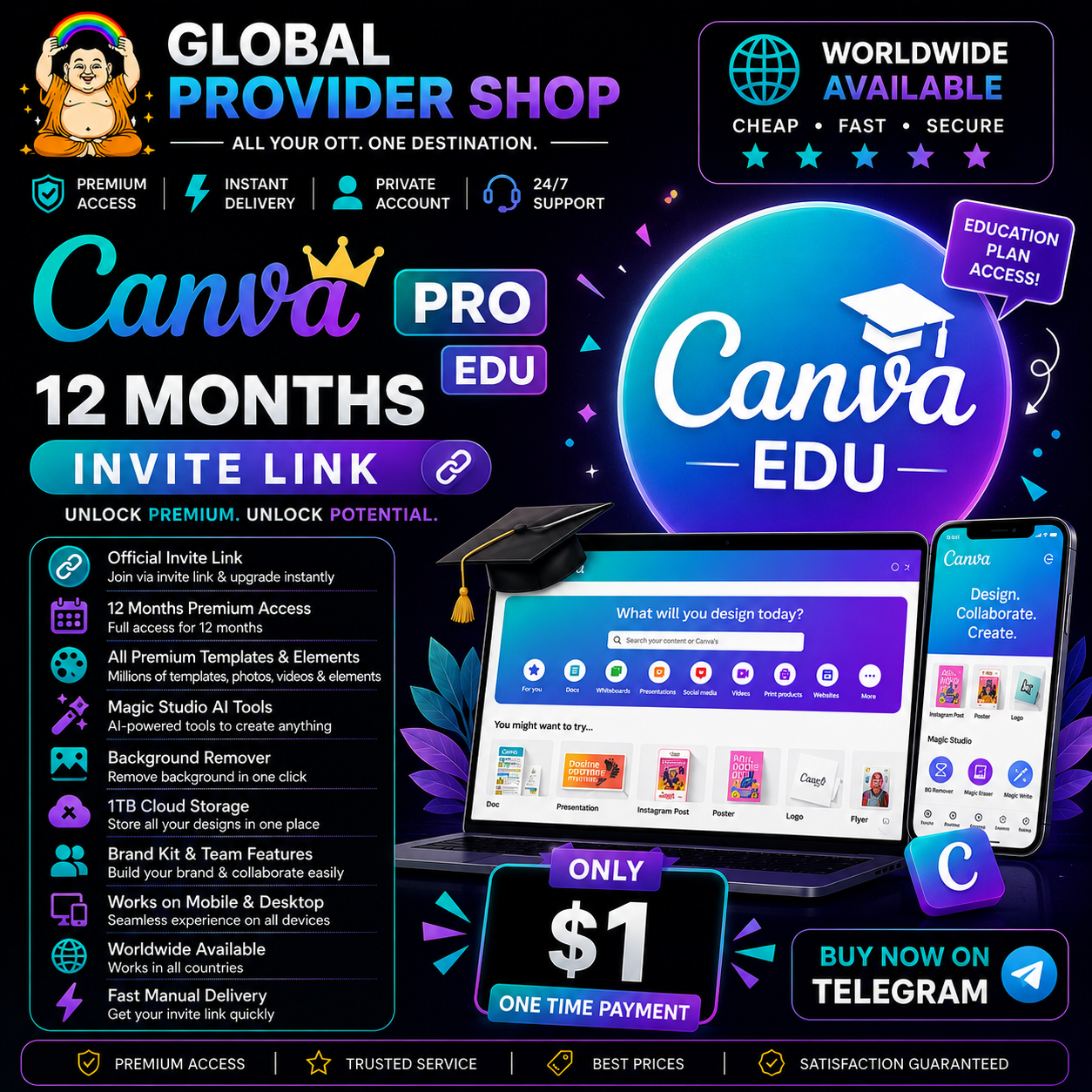 Canva Edu 12 Months